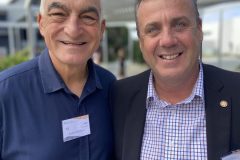 Cr Joe Natoli and Marty Hunt MP