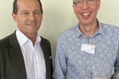 Cr Terry Landsberg and Alex Hoffmann