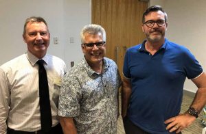 Cr Steve Robinson, Peter Pallot & Michael Shadforth